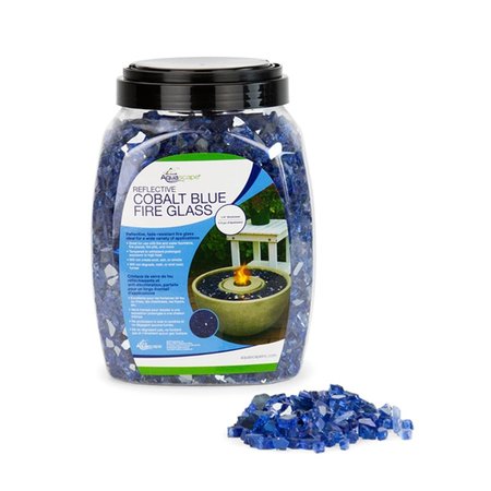 AQUASCAPE 14 in. Cobalt Blue Fire Glass - 10 lbs 78263